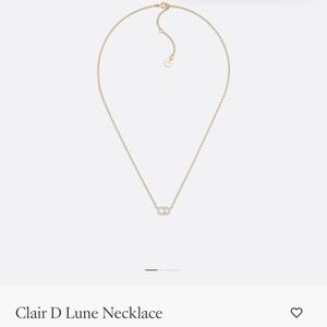 Dior Clair D Lune Gold Necklace